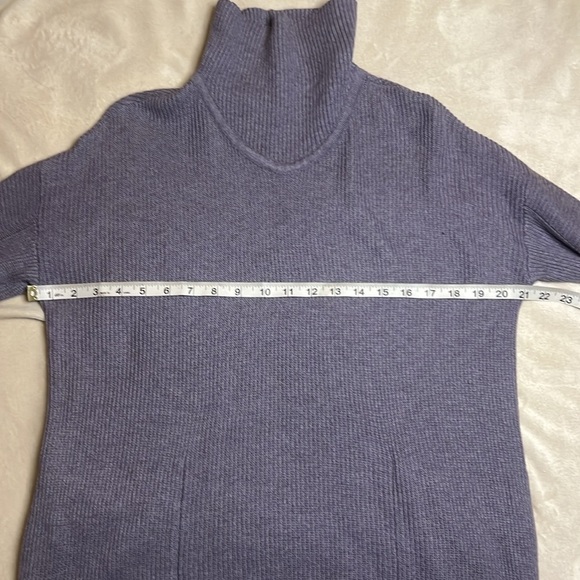 Lululemon Cozy Calling Ribbed Turtleneck sz XS Pockets Heathered Mauve - Picture 7 of 13